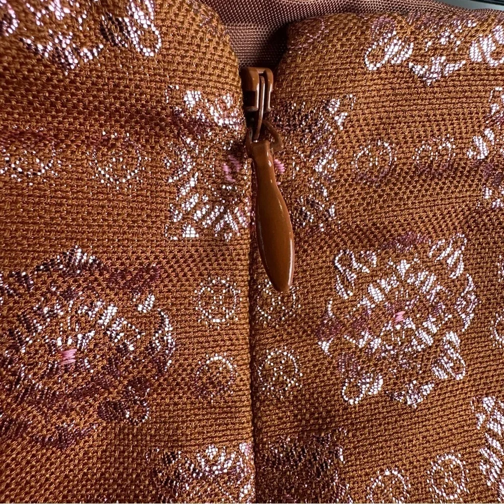 J. Crew Gold and Burnt Orange Skirt | US Size 8